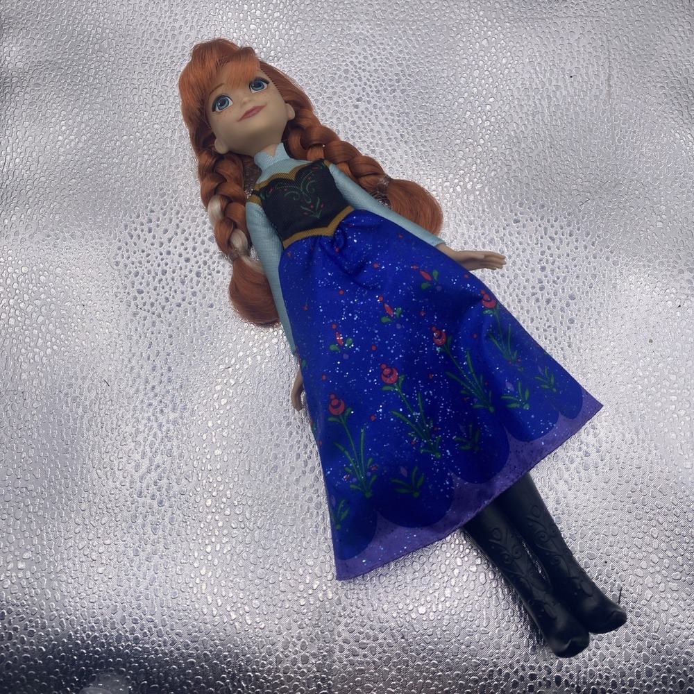 Disney Store Doll Animators Collection Anna Frozen Toy Figure with Dress